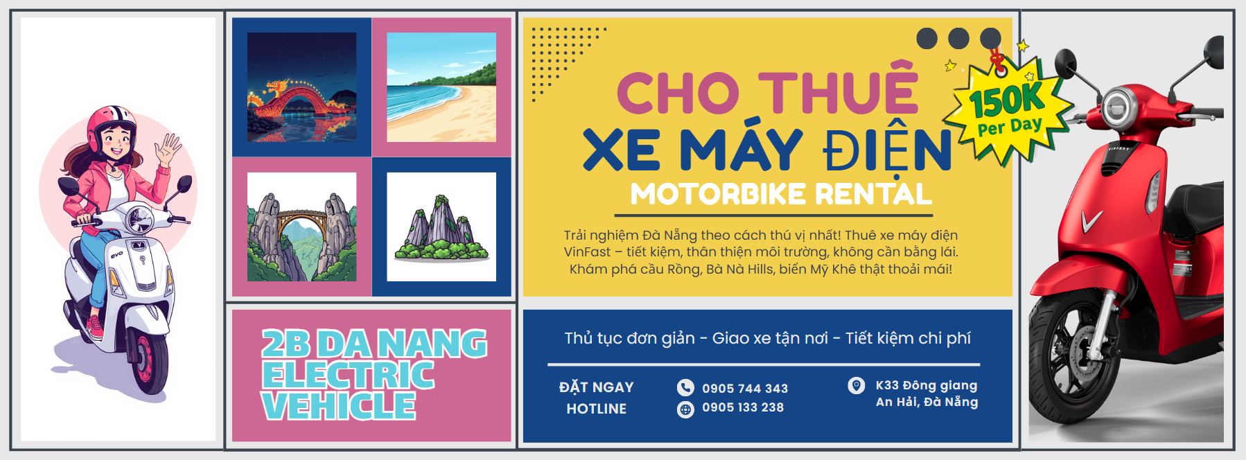 Cung đường ven biển Bán đảo Sơn Trà cùng xe máy điện 2B